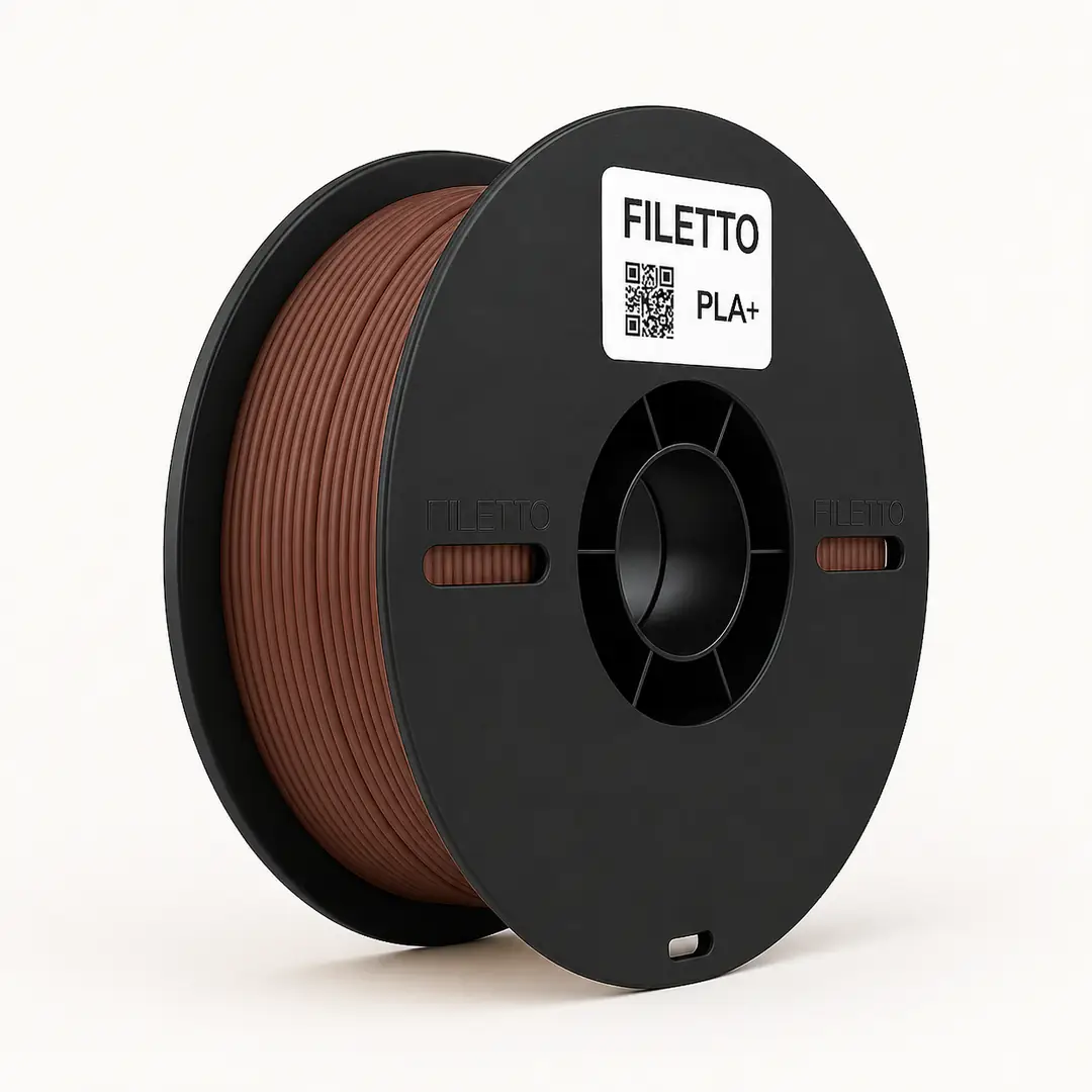 Filetto PLA+ 3D Filament – 1.75mm – 1KG – AMS Uyumlu - KAHVERENGİ